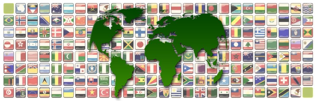 life insurance for foreign nationals Map of the world with  flags