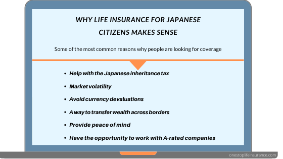 Inforgraphic on why life insurance for Japanese citizens makes sense
